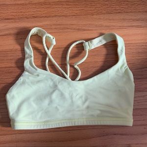 Light Yellow Lululemon Sports bra